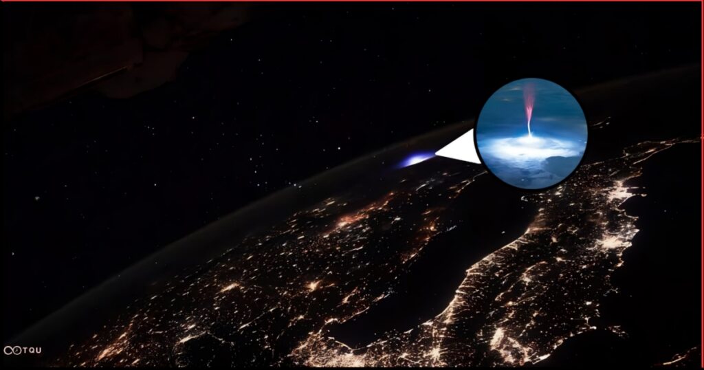 Astronaut Captures Rare Sprite Lightning Over Earth